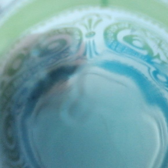 Vintage Two Libbey blue and green swirl design  Juice glasses - Picture 8 of 8